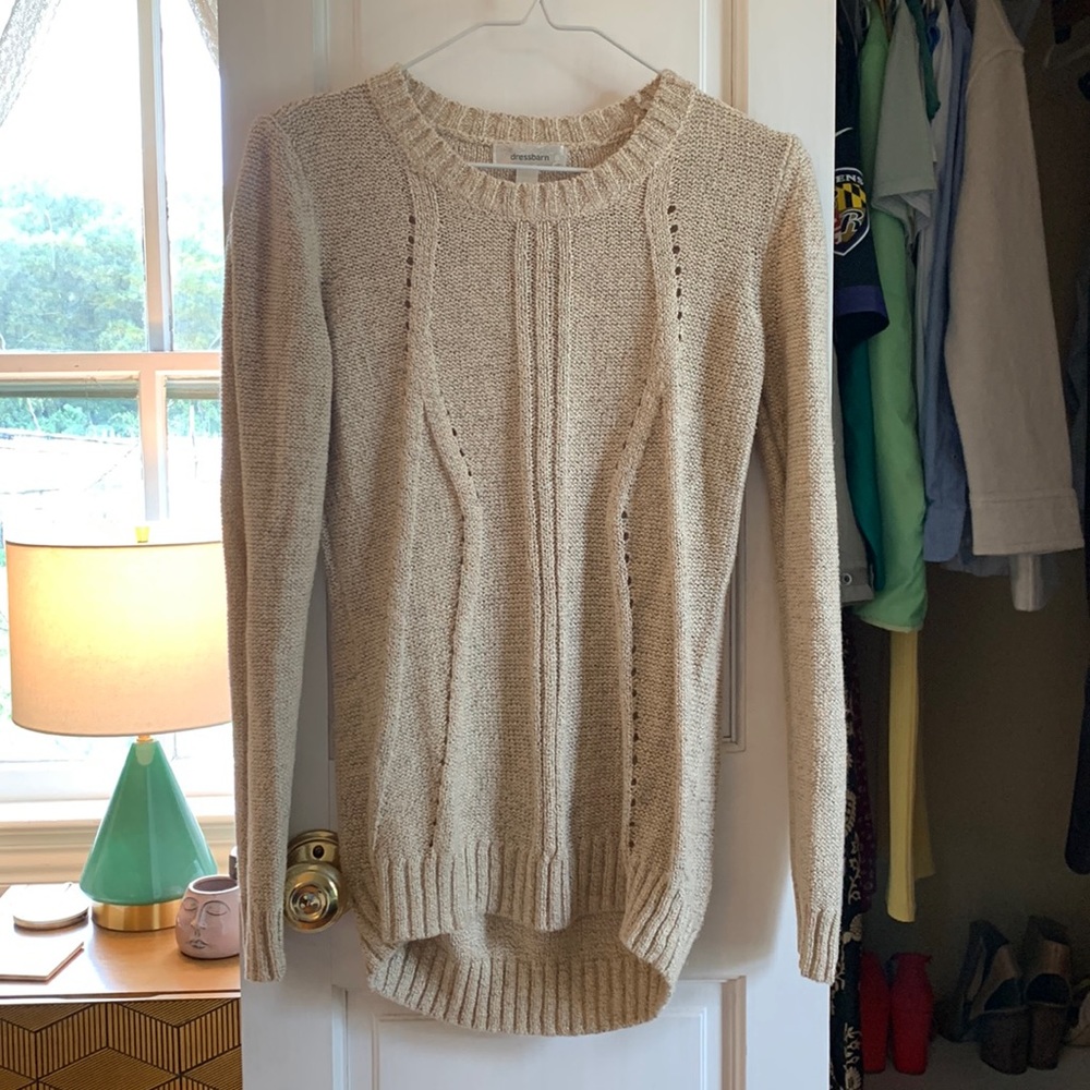 Cream knit sweater